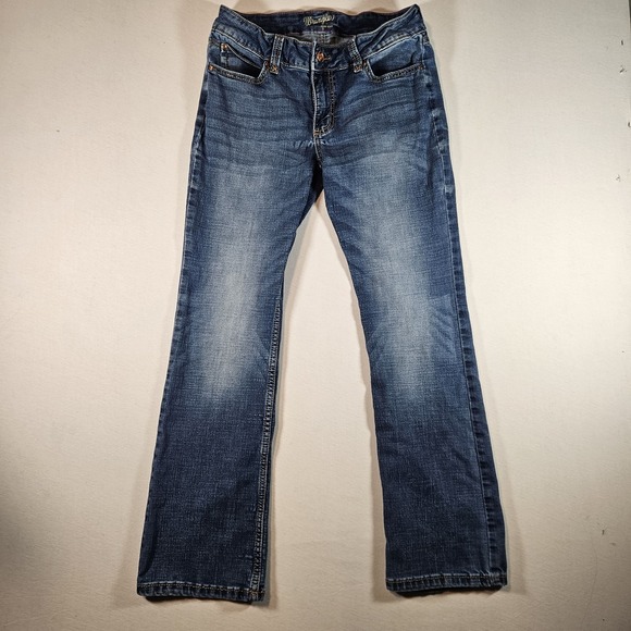 Wrangler Bootcut Jeans 11x32 Women's Cowgirl Westernwear Medium Wash Blue - Picture 2 of 9